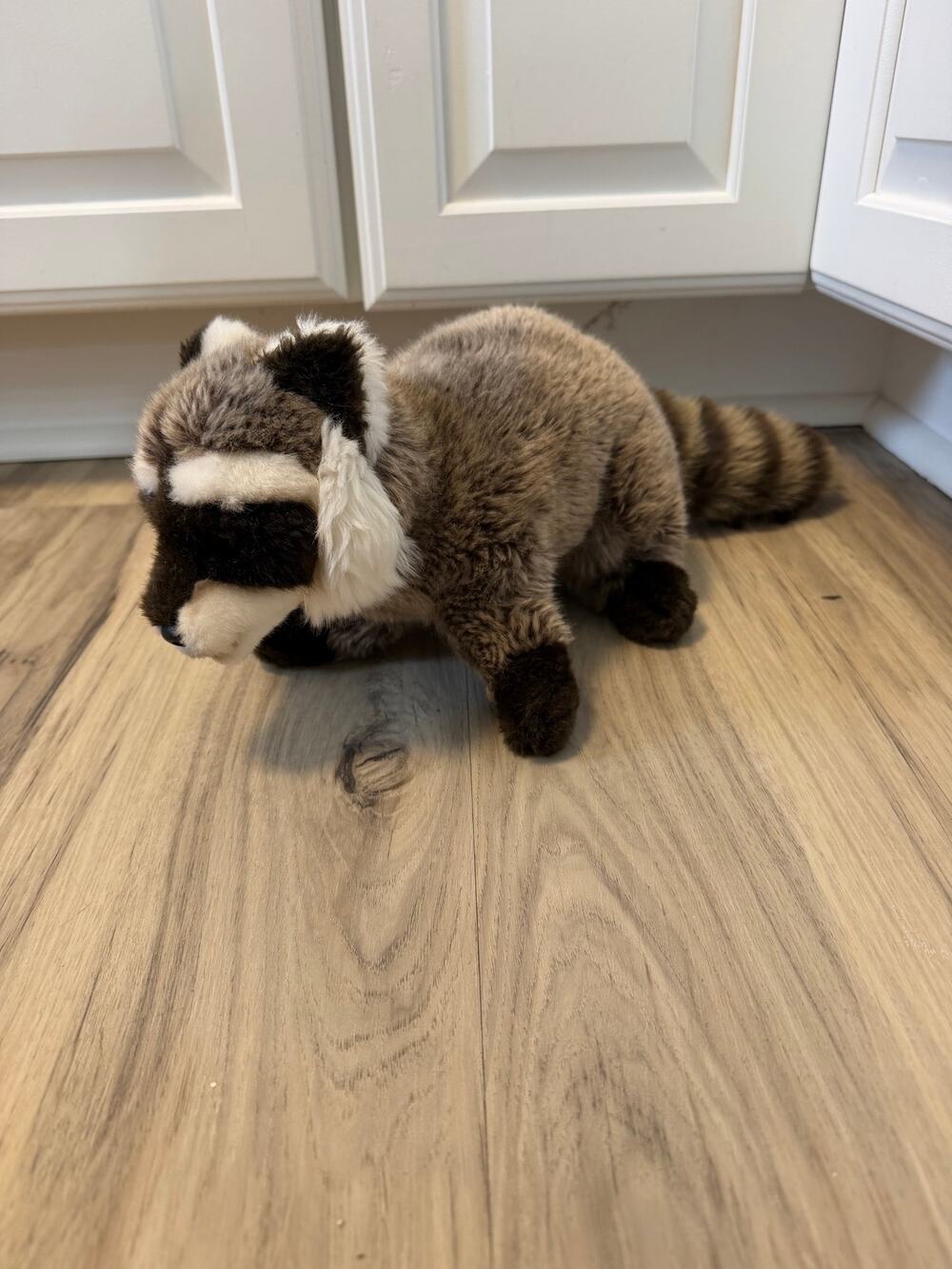Uni-Toys Plush Raccoon Stuffed Animal 11" Vintage Germany Ringed Tail Realistic